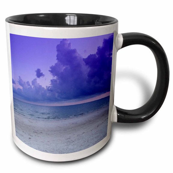 Very Purple Clouds 15oz Two-Tone Black Mug mug-22221-9
