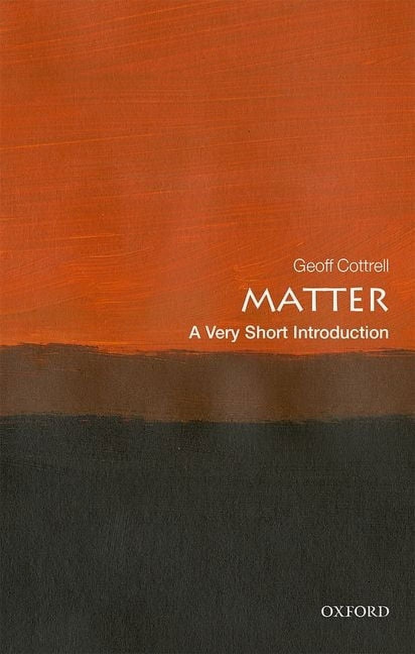 Very Short Introductions Matter: A Very Short Introduction, (Paperback ...