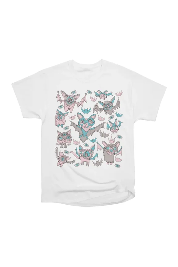 Very Silly Biblically Accurate Bat Cat Doodles 2 T-Shirt Tee Gift For Him Merch For Her Ap