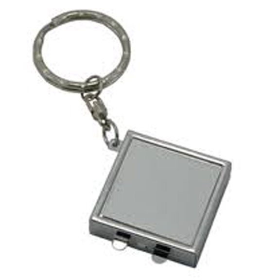 Very Small Square Travel Portable Compact Metal ( 3 x 3 cm ) Keychain Pocket Mirror Dye Heat Thermal Transfer Printing Laser