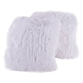 thumbnail image 1 of Very Soft and Comfy Plush Long Faux Fur 18" x 18" Throw Pillows, 2-Pack, 1 of 1