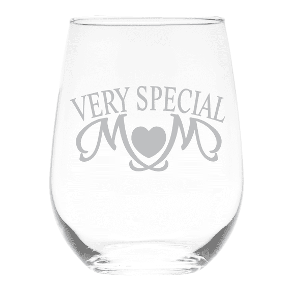 C&M Personal Gifts 17 oz Very Special Mom Stemless Wine Glass