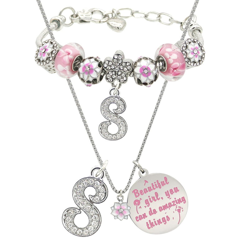 VeryMerryMakering Pink 8th Bday Gifts for Girls, Jewelry & Bracelet 