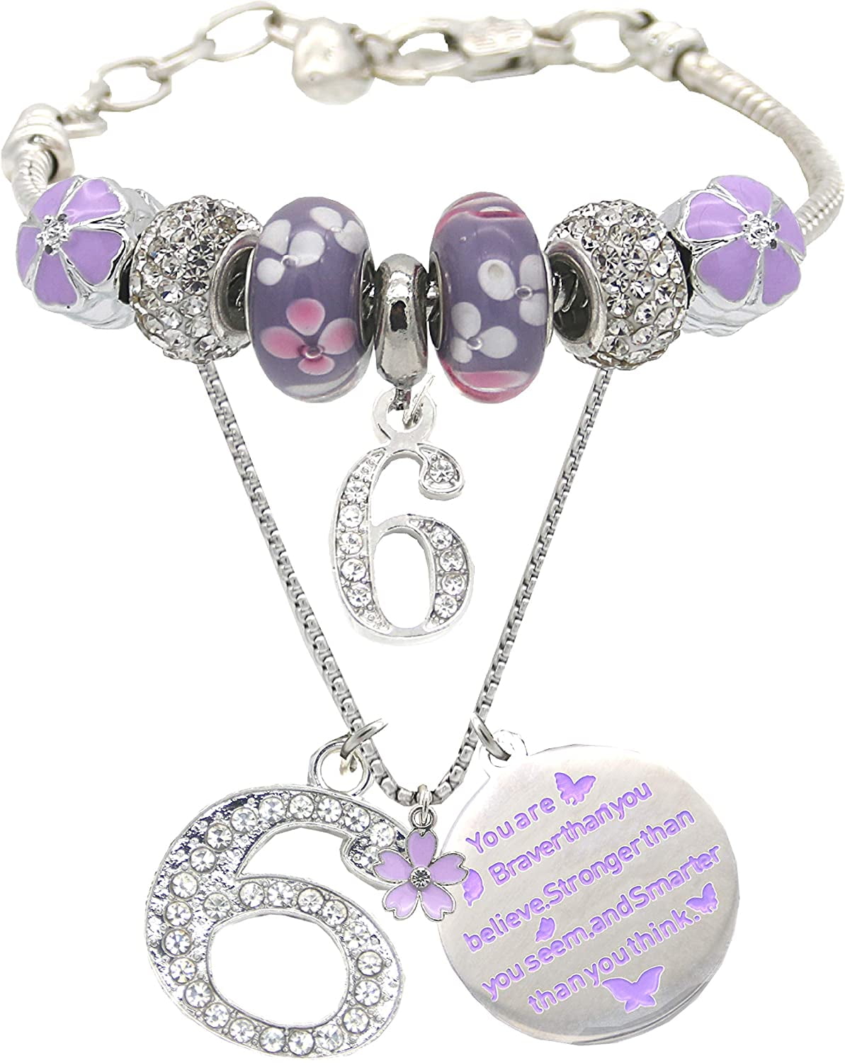 EBE EmmasbyEmma 13th Bday Gift, Blue Necklace & Charm Bracelet for Girls,  Large - Fry's Food Stores
