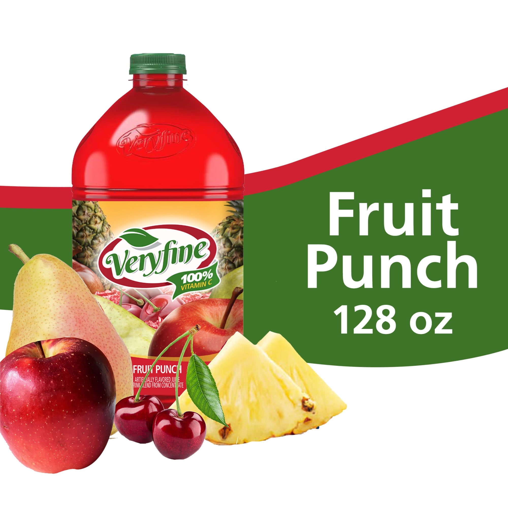 Veryfine Fruit Punch Juice Drink, 128 fl oz, Bottle