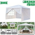 thumbnail image 1 of Veryke 10' x 10' Canopy Tents for Outdoor, Waterproof Four Sides Tents and Canopies for Wedding, Party, Commercial Event, White, 1 of 7