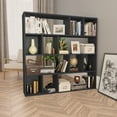 thumbnail image 1 of Veryke 12-Cube Reversible Bookcase Open Shelf, Modern Utility Storage Organizer for Home Office - Grey, 1 of 7
