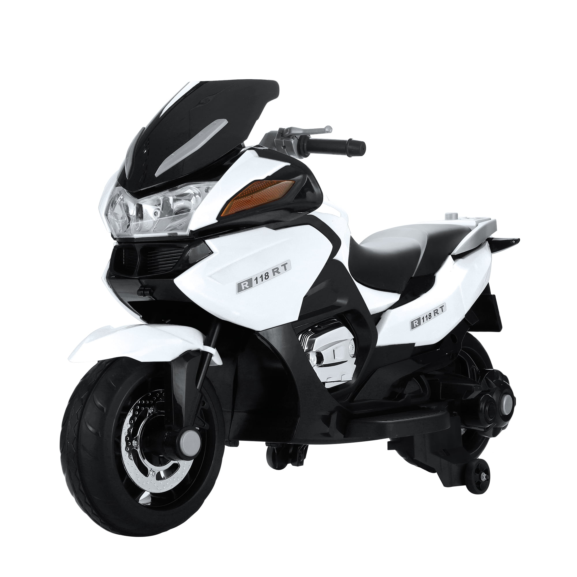Veryke 12V Kids Pedal Motorcycle w Training Wheel Electric Ride On Toy for Girls Boy 3 8 Years Old