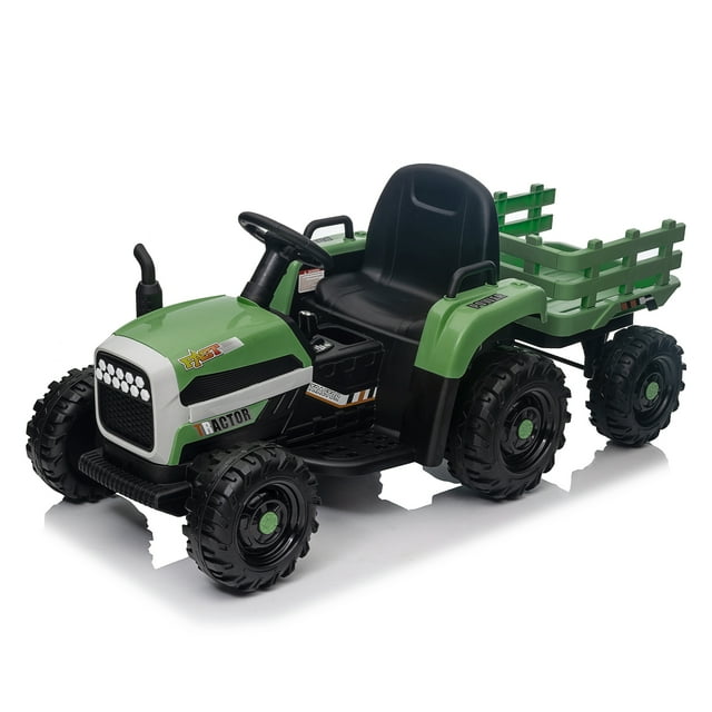 Veryke 12V Kids Ride On Tractor, Motorized Toy Car with Bucket