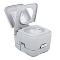 thumbnail image 1 of Veryke 2.6 Gallon Portable Toilet, Outdoor Travel Toilet, Outdoor Toilet for Camping, Hiking, Boating, Gray, 1 of 5