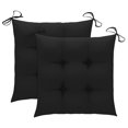 thumbnail image 1 of Veryke 2 PCS Square Chair Cotton Fabric Cushion for Seat, 15.7 x 15.7 x 2.8, Black, 1 of 6