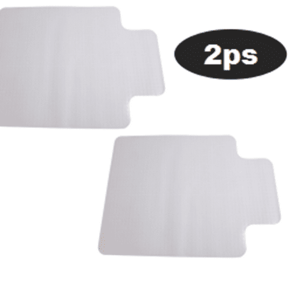 Veryke 2 Pack Office Chair Mat for Carpets, 47"x35" Desk Chair Mat for Floor Protection, Clear, Studded, Matte
