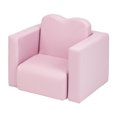 thumbnail image 1 of Veryke 2 Piece Princess Kids Table Set, Multi-Functional Children Sofa and Table Set - Pink, 1 of 10