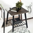 thumbnail image 1 of Veryke 2-Tier End Table, Side Table with Storage Shelf, Rustic Accent Table for Small Spaces Living Room Bedroom, 1 of 8