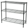thumbnail image 1 of Veryke 3-Tier Shelving Units, Storage Shelves, Storage Racks Organizer for Clothes, Kitchen, Garage Shelves and Racks, Black, 1 of 4