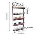 thumbnail image 1 of Veryke 5 Layer Wall Mounted Metal Display Rack for Nail Polish, Essential Oils, 1 of 5