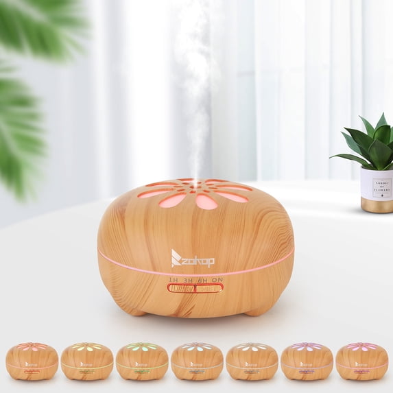 Veryke 550ml Aromatherapy Essential Oil Diffuser with Remote and 7 Ambient Light Settings