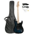 thumbnail image 1 of Veryke 39" Stylish Electric Guitar Kit with Bag Pick Power Wire Shoulder Strap Wrench Tool Black Pickguard Dark Blue, 1 of 11