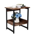 thumbnail image 1 of Veryke Farmhouse Industrial Nightstand with Storage Shelf, Sofa Table for Living Room, Bedroom Rustic Brown, 1 of 8