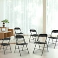 thumbnail image 1 of Veryke Folding Chairs Set of 10, Commercial Foldable Chairs, Outdoor Wedding Party Event Chairs, Black, 1 of 7
