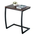 thumbnail image 1 of Veryke Modern C-Shape Side Table, Sofa End Table - Brown, 1 of 10
