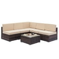 thumbnail image 1 of Veryke Patio Sofa Sets, Wicker Sofa, Outdoor Sectional Sofa, Wicker Furniture for Patio, Backyard, Pool, 1Pcs Corner Sofa + 4Pcs Single Sofas + 1Pcs Coffee Table, 1 of 6