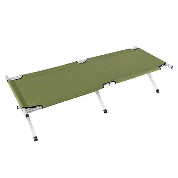 Veryke Portable Folding Camping Cot with Carrying Bag - Army Green