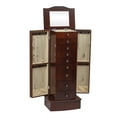 thumbnail image 1 of Veryke Wooden Jewelry Cabinet Armoire Box Storage Chest Stand Organizer with Swing Door Necklace Hooks, 1 of 4