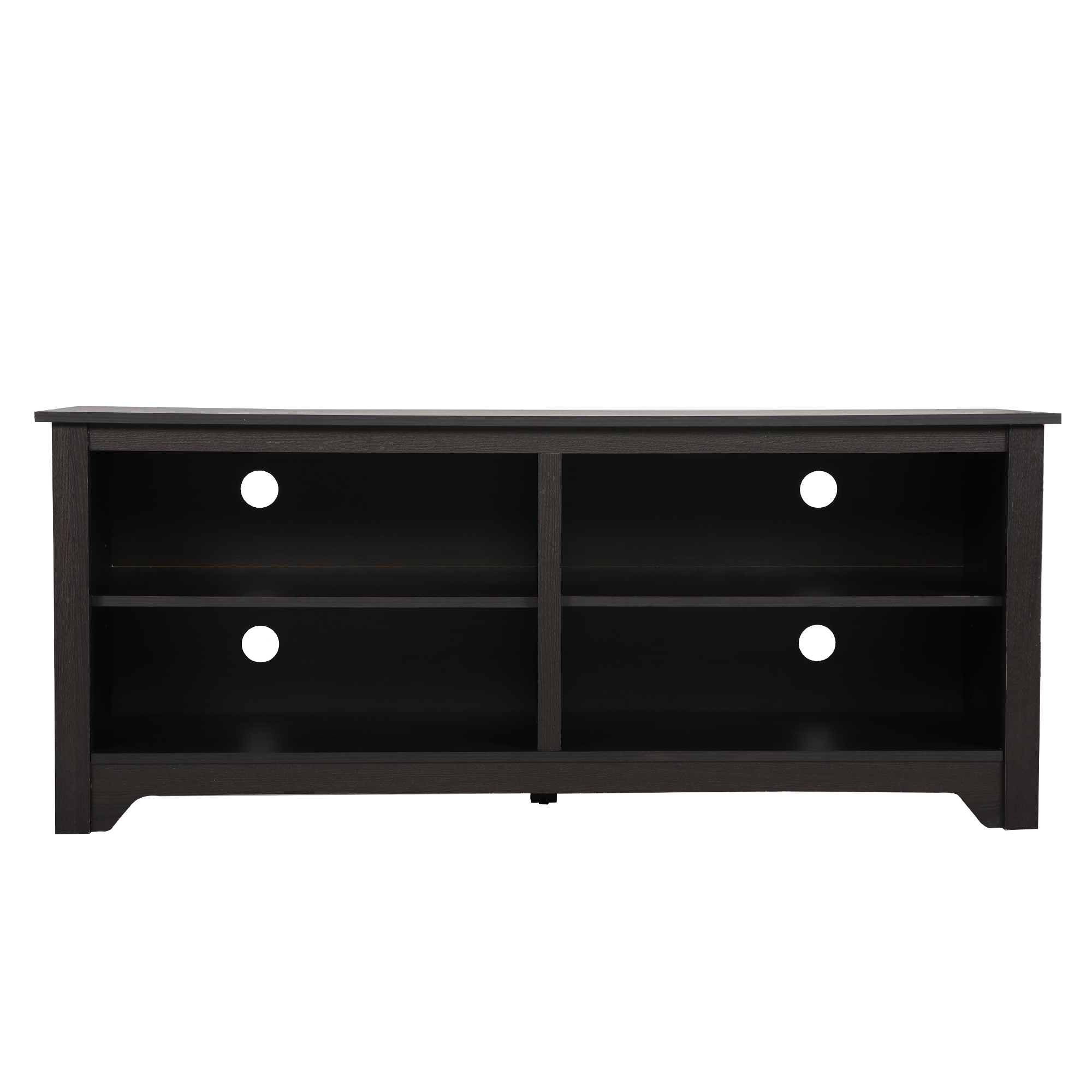 Veryke Wooden Media Console TV Stand, Storage Entertainment for