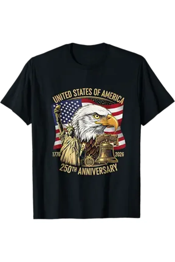 Vesco 250 Years 1776 2026 Eagle Liberty Bell T-Shirt