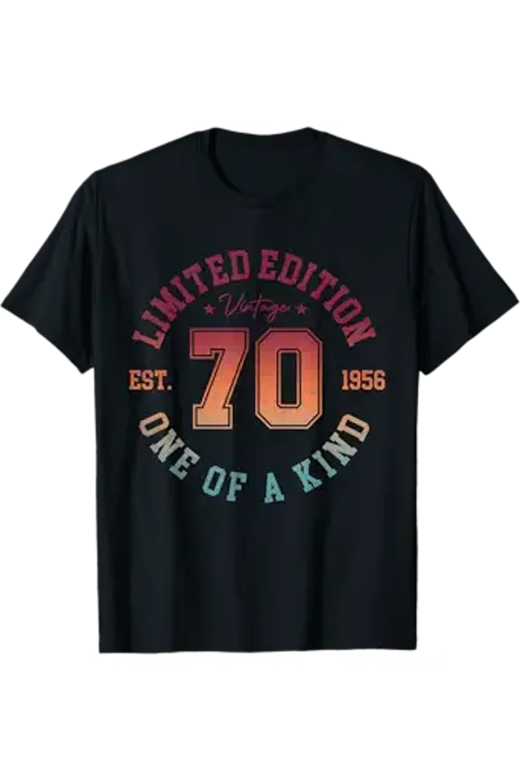Vesco 70th Birthday Men Vintage 1956 Edition 70 Year Old T-Shirt