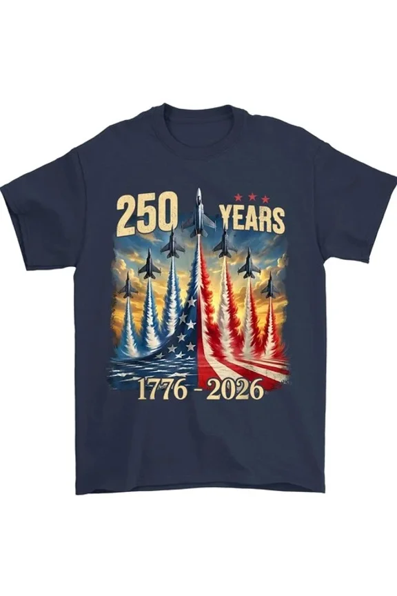 Vesco America 250th Anniversary Fighter Jets 1776 2026 T-Shirt
