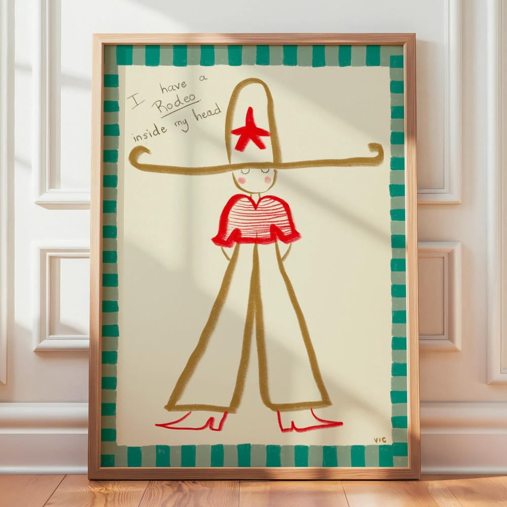 Vesco Beige Cowboy Western Poster, 24x36 UNFFRAMED - Walmart.com