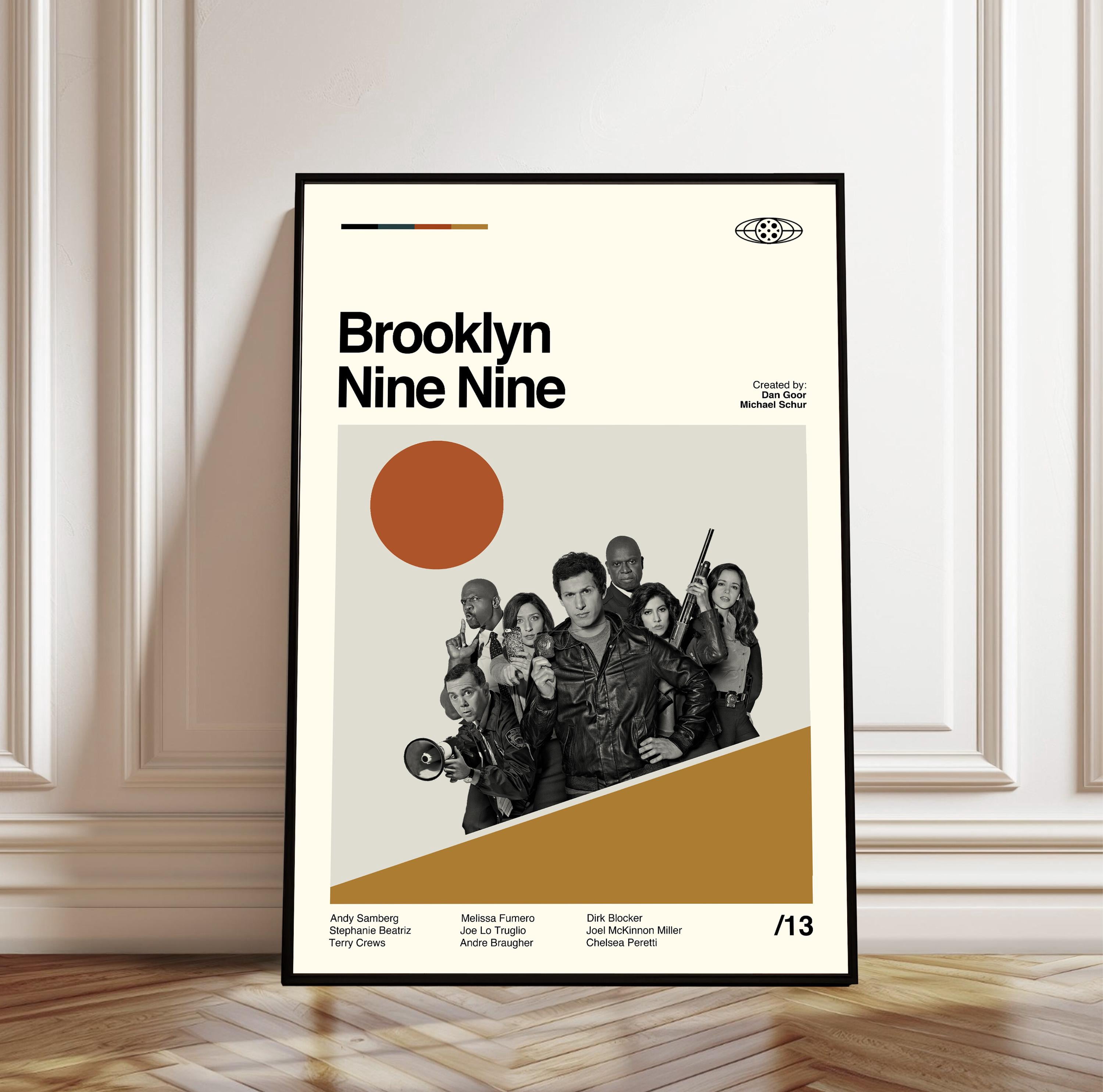 Vesco Brooklyn Nine-Nine Poster - Tv Series Poster - Midcentury Modern