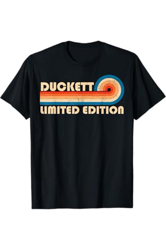 Vesco DUCKETT Surname Retro Vintage 80s 90s Birthday Reunion T-Shirt