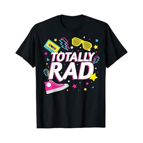 Vesco Eighties 80s Costume T-Shirt TOTALLY RAD
