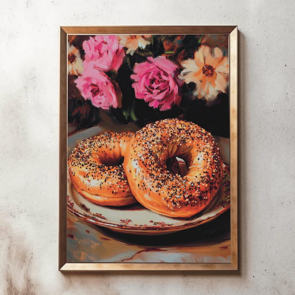 Vesco Everything Bagel Poster, 8x12 UNFFRAMED - Walmart.com