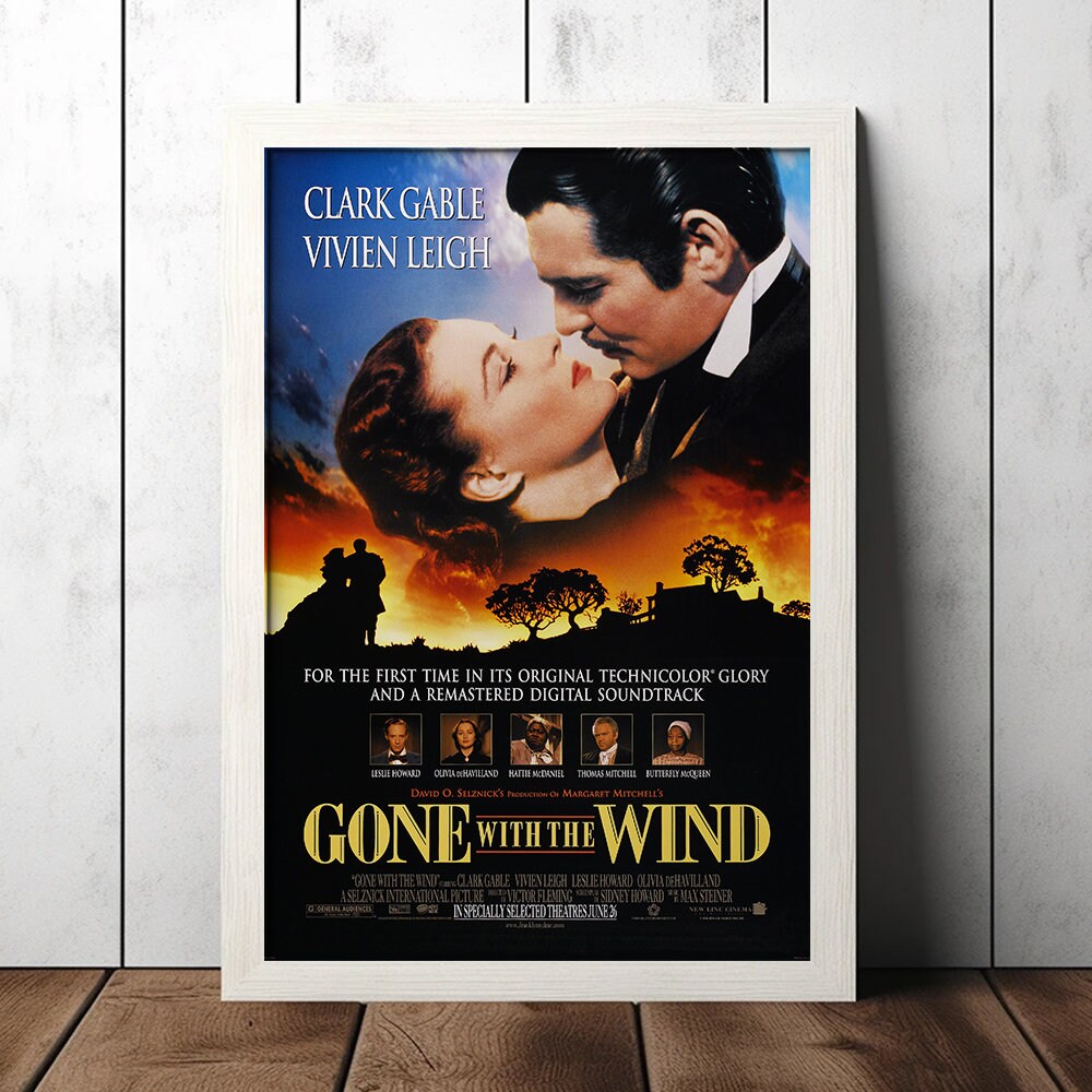 Vesco Gone With The Wind 1939 Classic Vintage Movie Poster