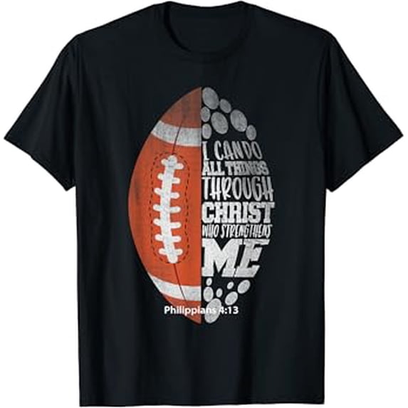 Vesco I Can Do All Things Through Christ Football Christ Jesus T-Shirt