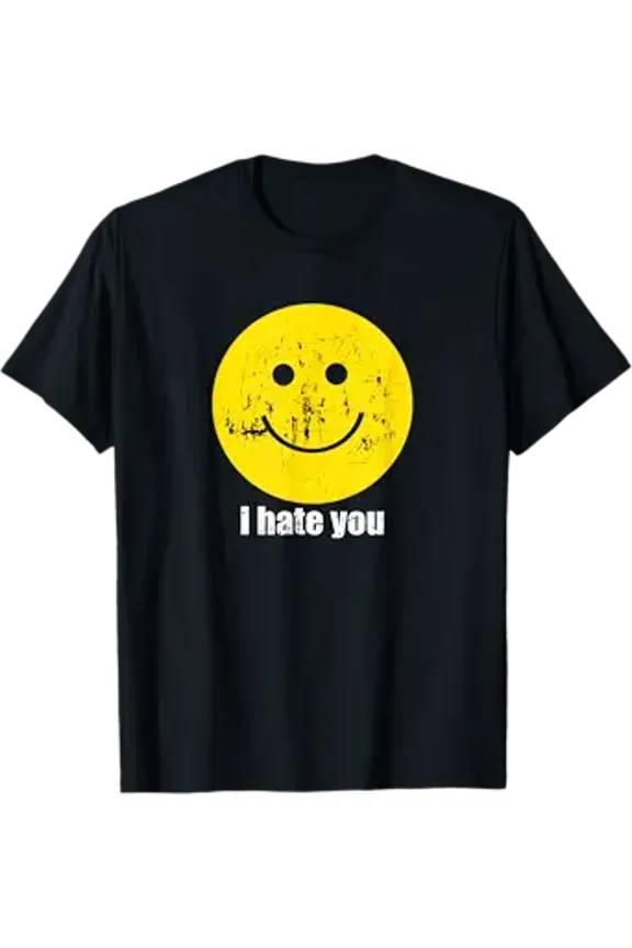 Vesco I Hate You Smiling Face T-Shirt