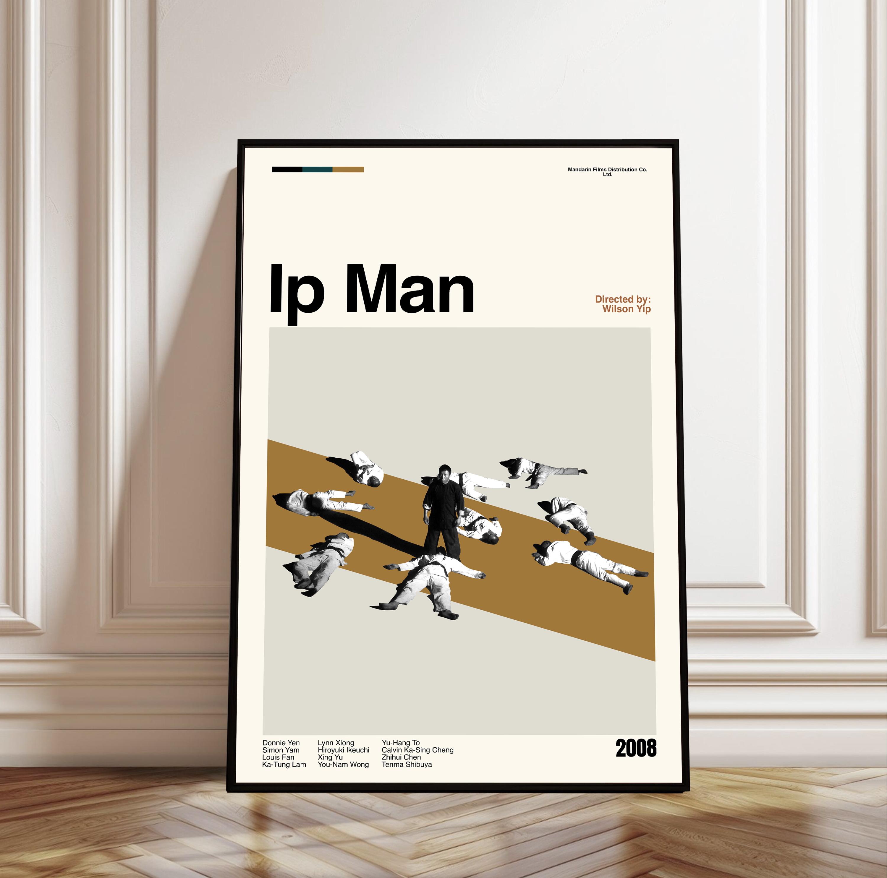 Vesco Ip Man Poster - Movie Poster - Midcentury Modern Art - Minimalist ...