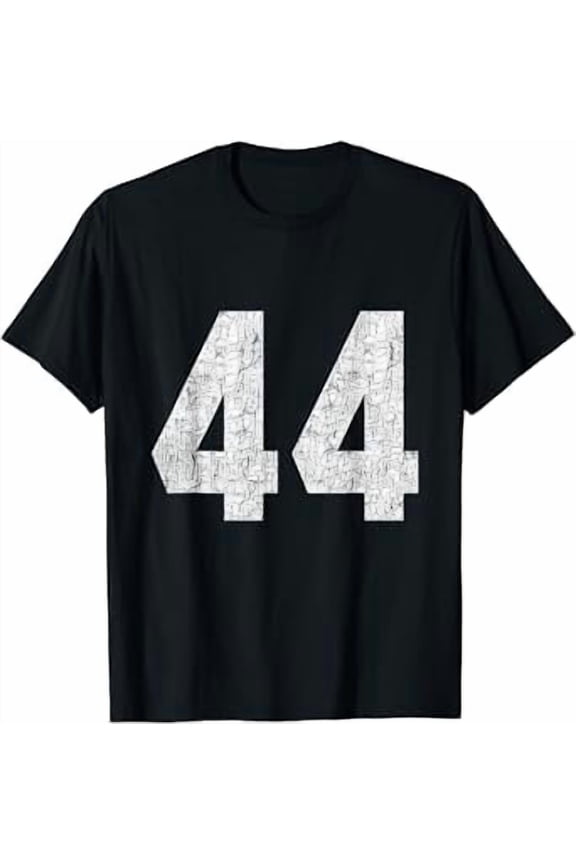 Vesco Jersey Uniform Number #44 Athletic Style Sports Graphic T-Shirt