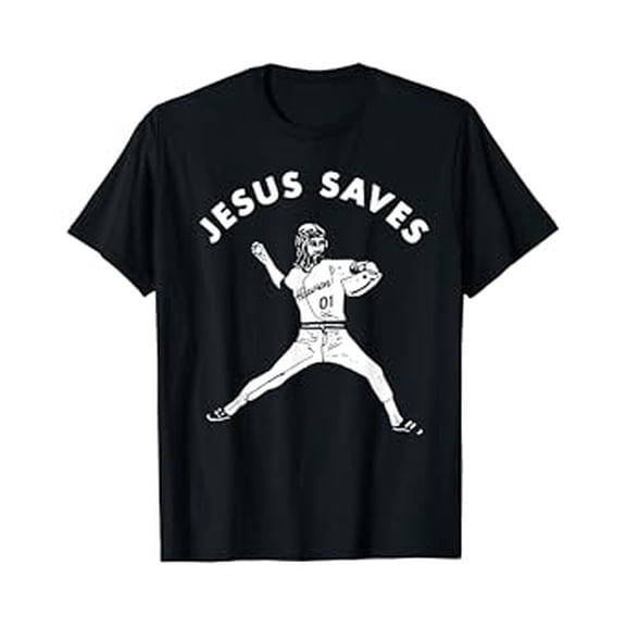 Vesco Jesus Saves Shirt Religious Christian Faith Baseball T-Shirt