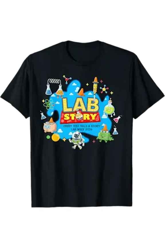 Vesco Lab Story Lab Week 2026 Medical Laboratory Technician Team T-Shirt