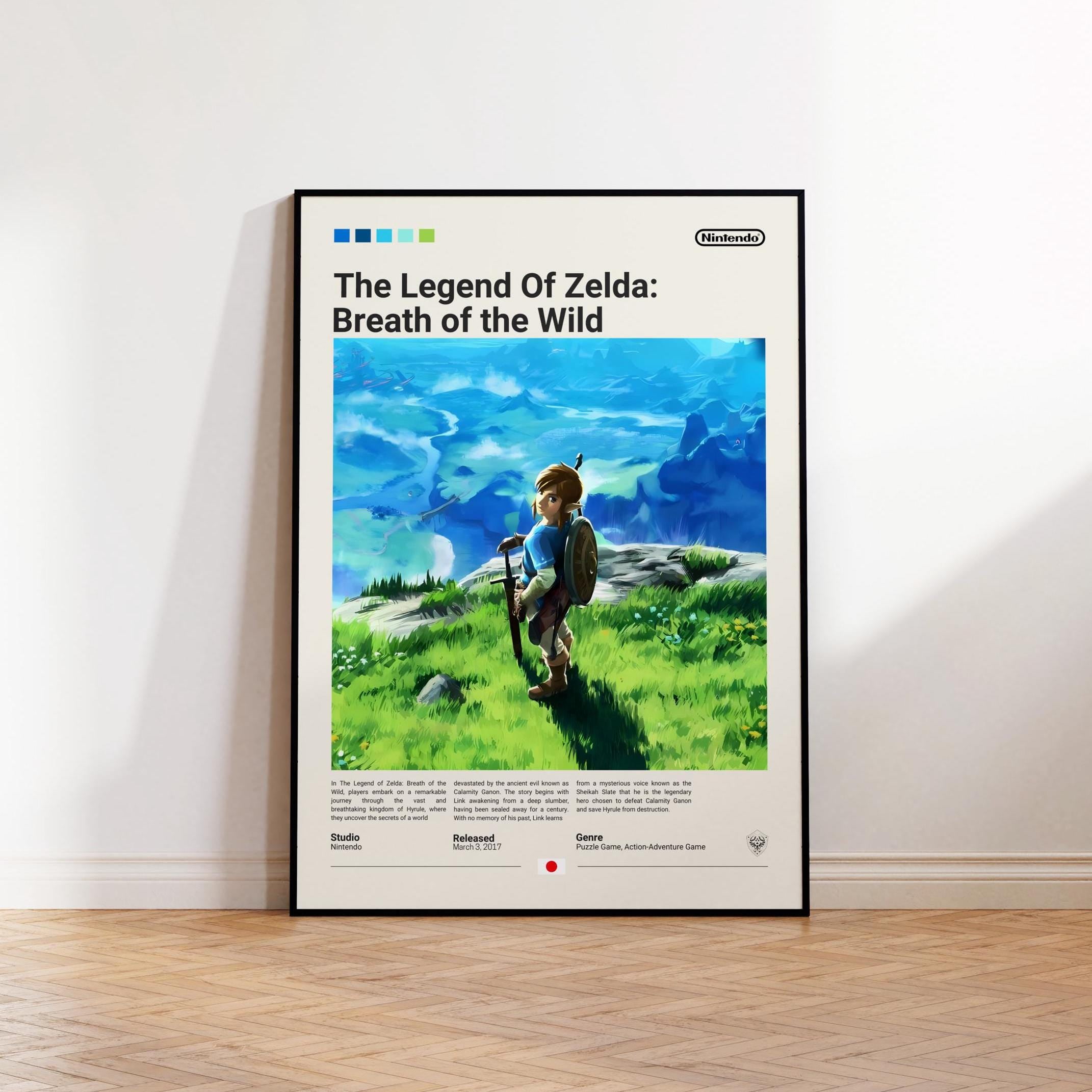 Vesco The Legend Of Zelda Poster, Gaming Room Poster, Botw Poster, The ...