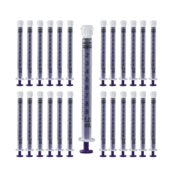 Vesco Medical ENFit Low Dose Tip Syringes, 1ml (Pack of 25)