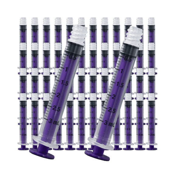 Vesco Medical ENFit Low Dose Tip Syringes, 3ml (Pack of 50)