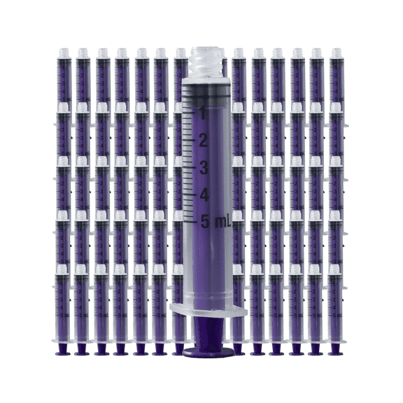 Vesco Medical ENFit Standard Tip Syringes, 5ml (Pack of 75)