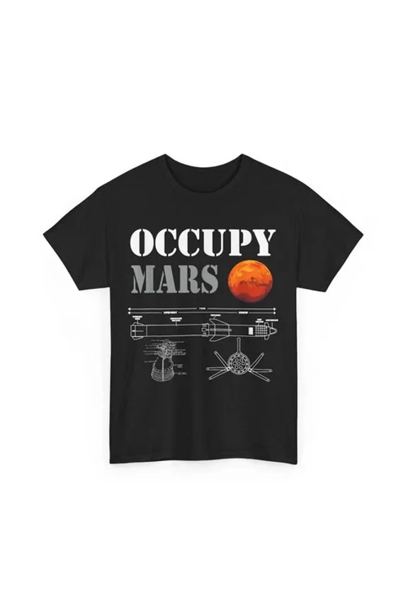 Vesco Occupy Mars Starship Rocket T-Shirt