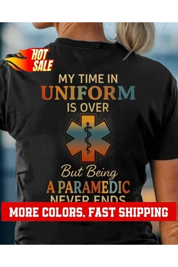 Vesco Paramedic T Shirt For Men Emt Vintage Medic Tee First Rsponder Shirt Fo...